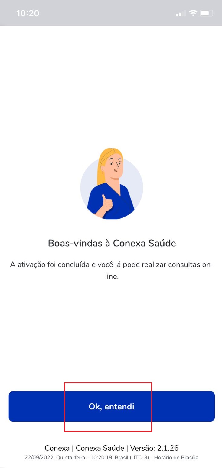 2 Como ativo minha conta Conexa Saúde